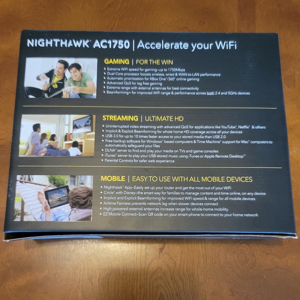 NETGEAR Nighthawk Smart Wi-Fi Router R6700 AC1750 - Picture 6 of 6